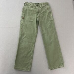 Ralph Lauren Polo Country Girl's Sz 12 Green Embroidered Pants Adjustable Waist